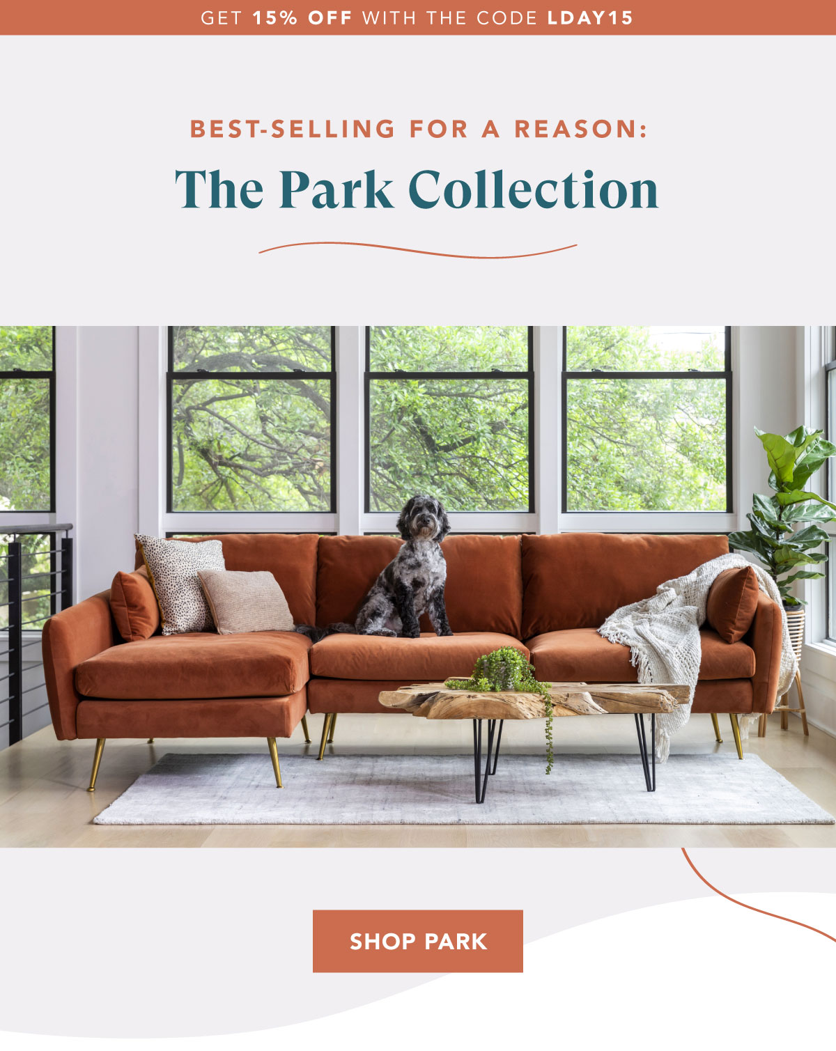 Get 15 off the Park Sofa Albany Park