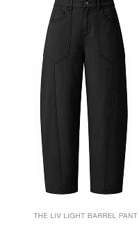 Liv Barrel Leg in Black