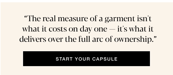 Start Your Capsule Wardrobe. 