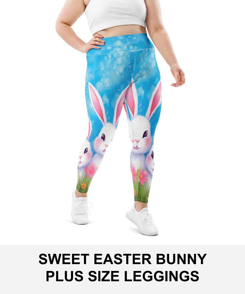 Easter Egg Hunt Plus Size Leggings
