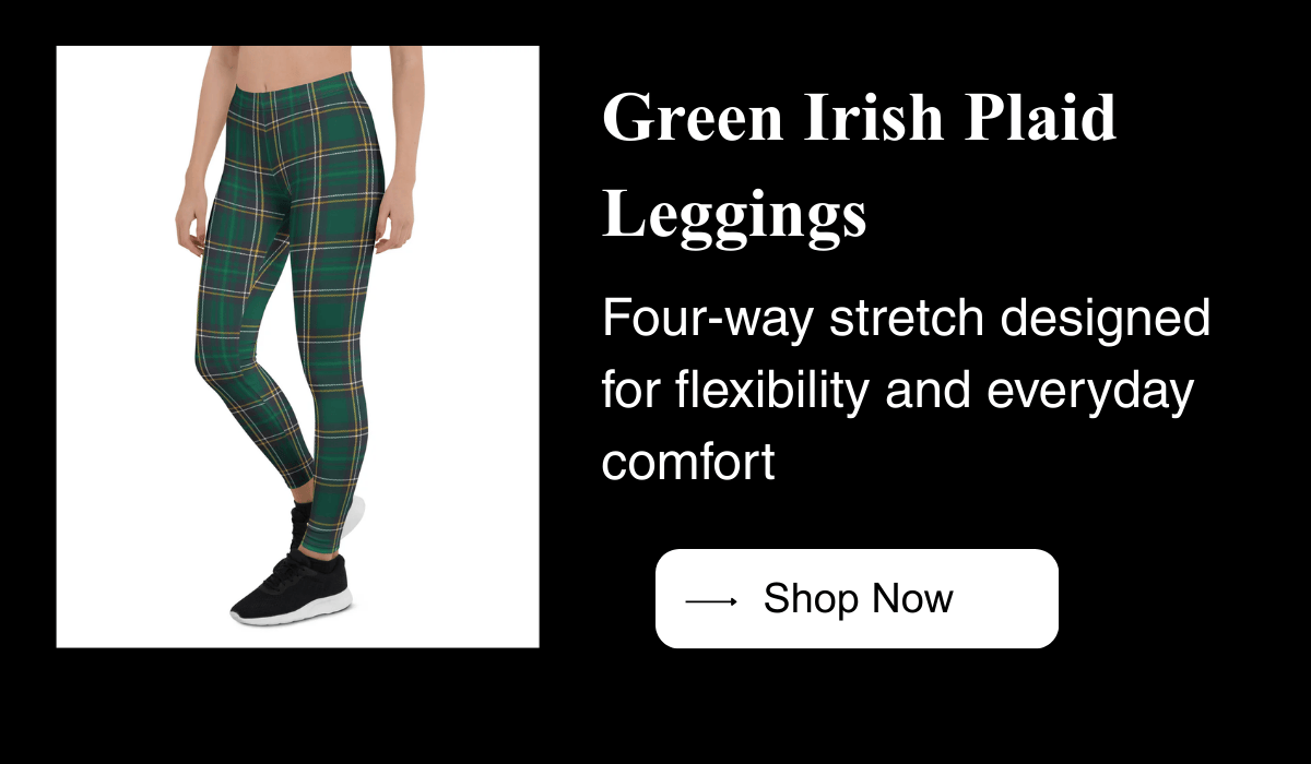 Green Irish Plaid Leggings