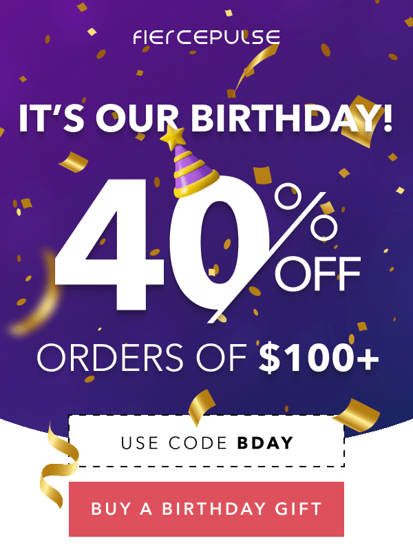 It's Our Birthday!   Take 40% off orders of $100+.