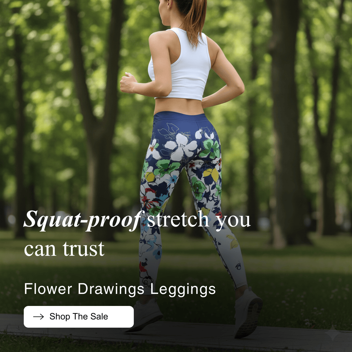 Flower Drawings Leggings
