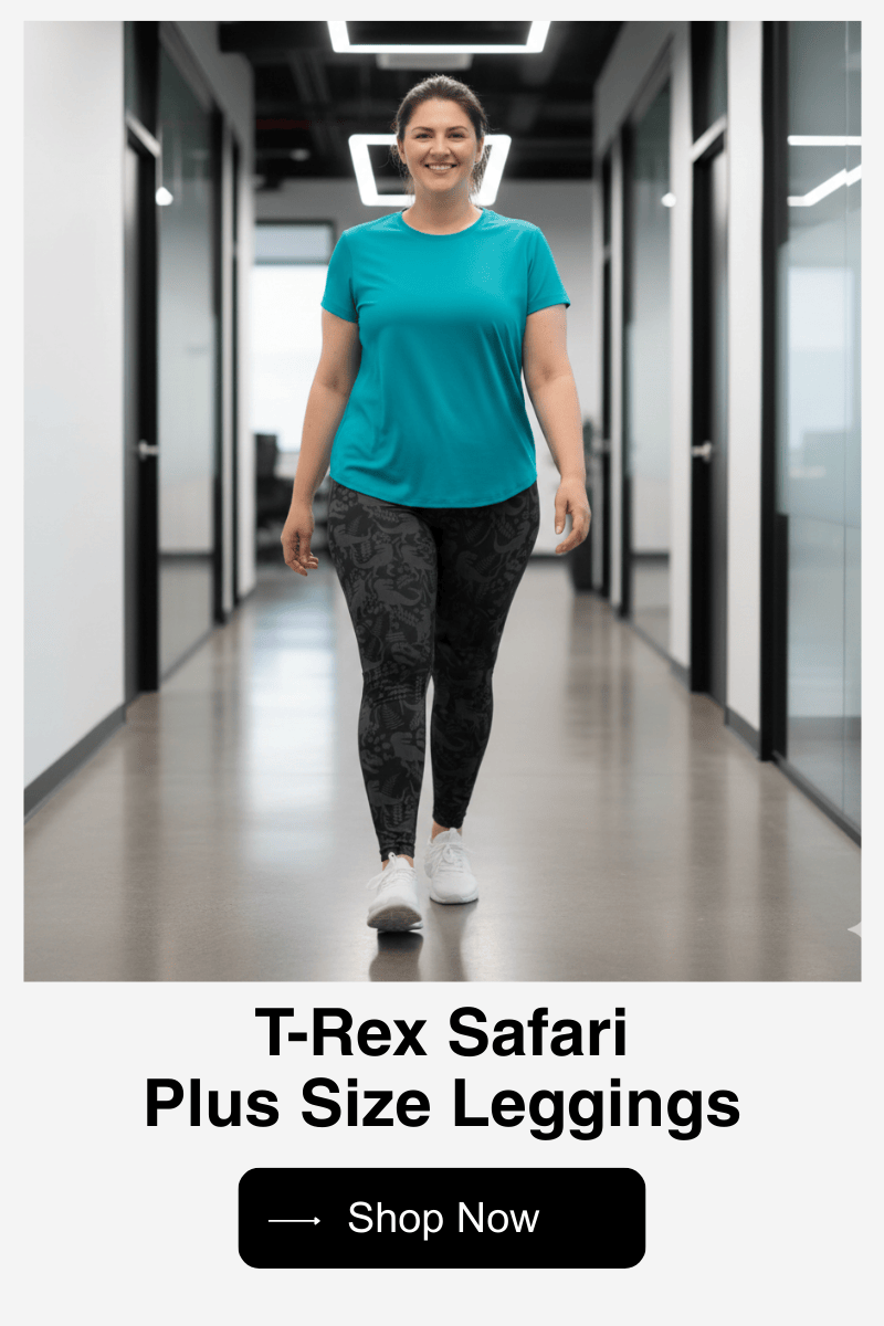 Plus size T-Rex Safari Plus Size Leggings