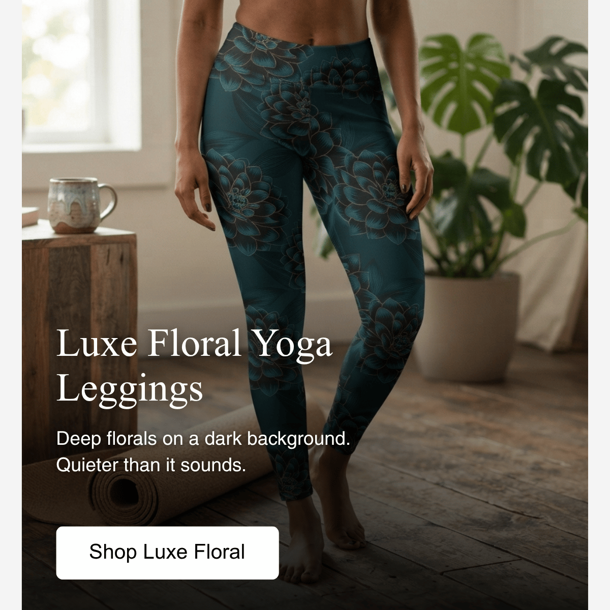 Luxe Floral Yoga Leggings