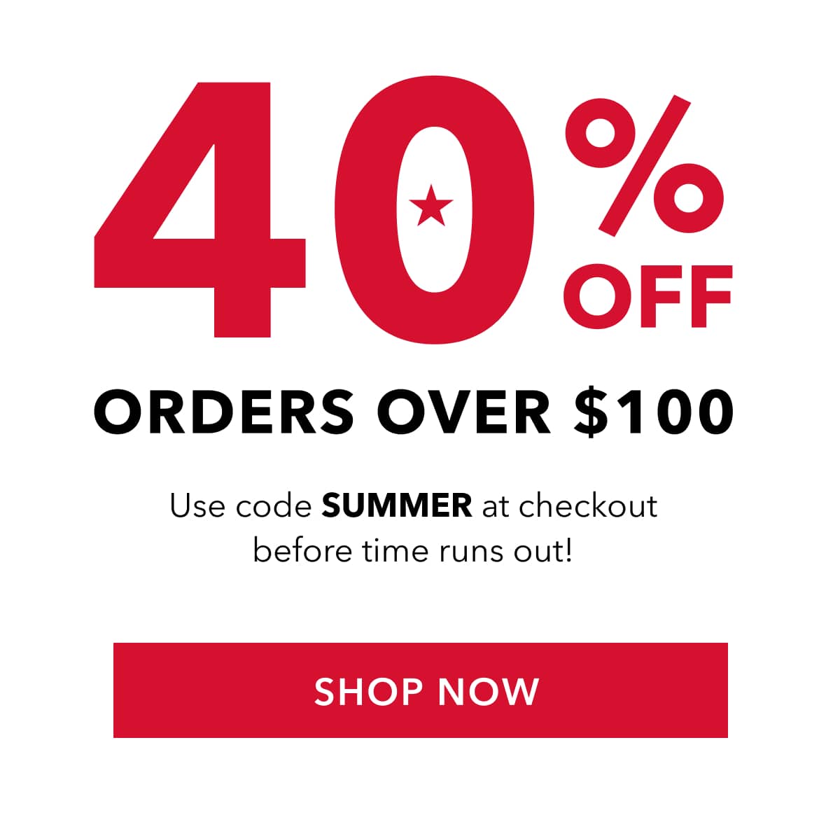 Use code SUMMER at checkout before time runs out!