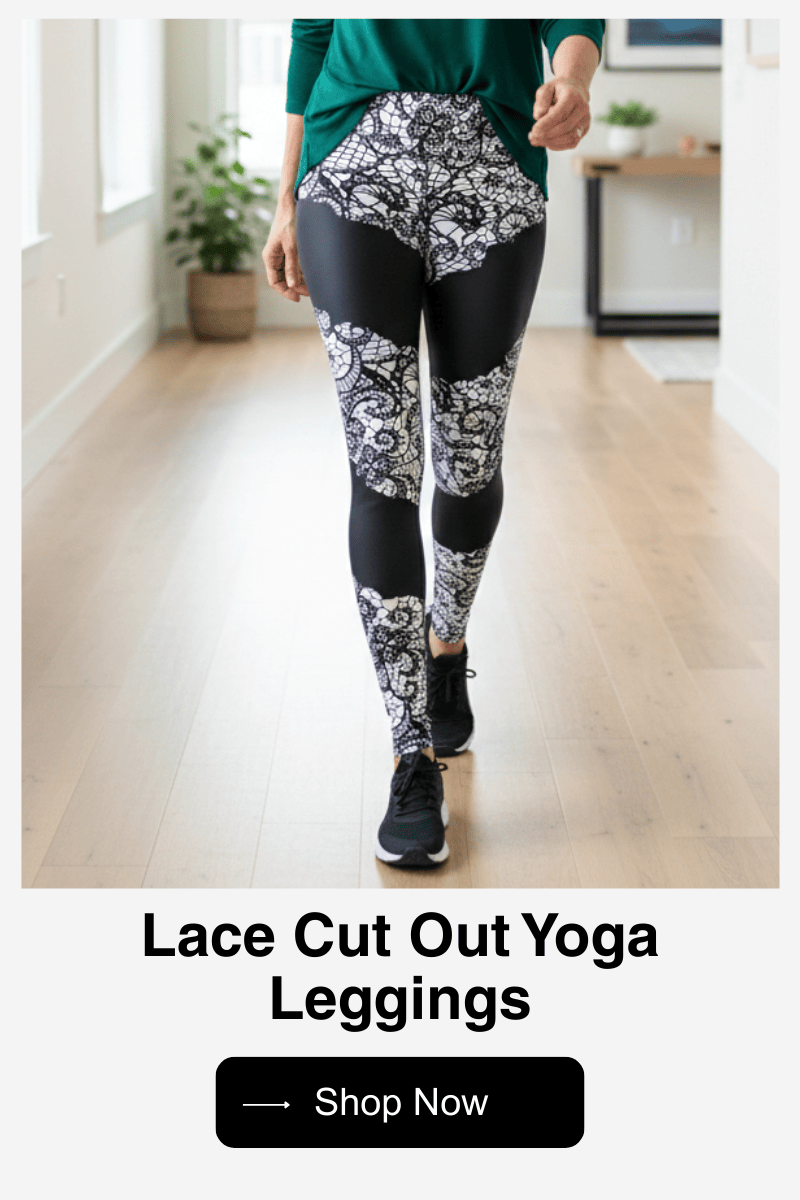 Lace Cut Out Yoga Leggings
