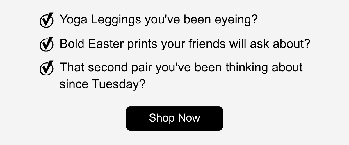 40% off over $100 - Code:SPRING