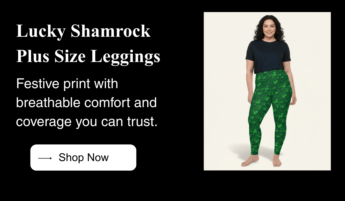 Lucky Shamrock Plus Size Leggings