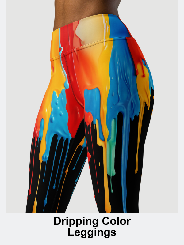 Dripping Color Leggings