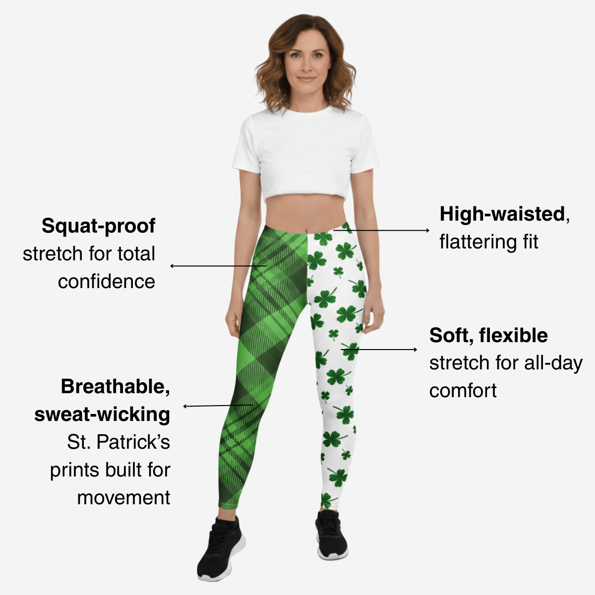 KIss My Shamrock Yoga Leggings