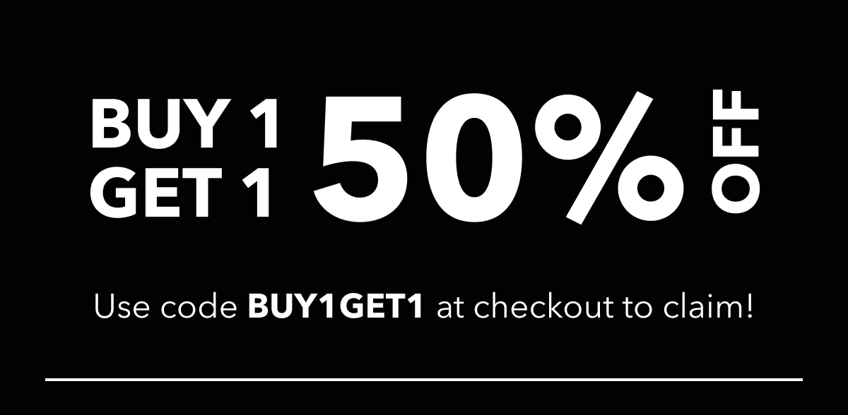 Use code BUY1GET1 at checkout to claim!