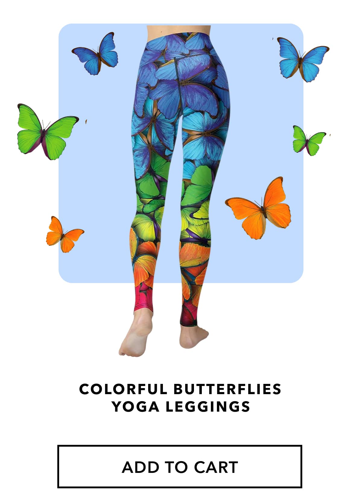 Colorful Butterflies Yoga Leggings ADD TO CART