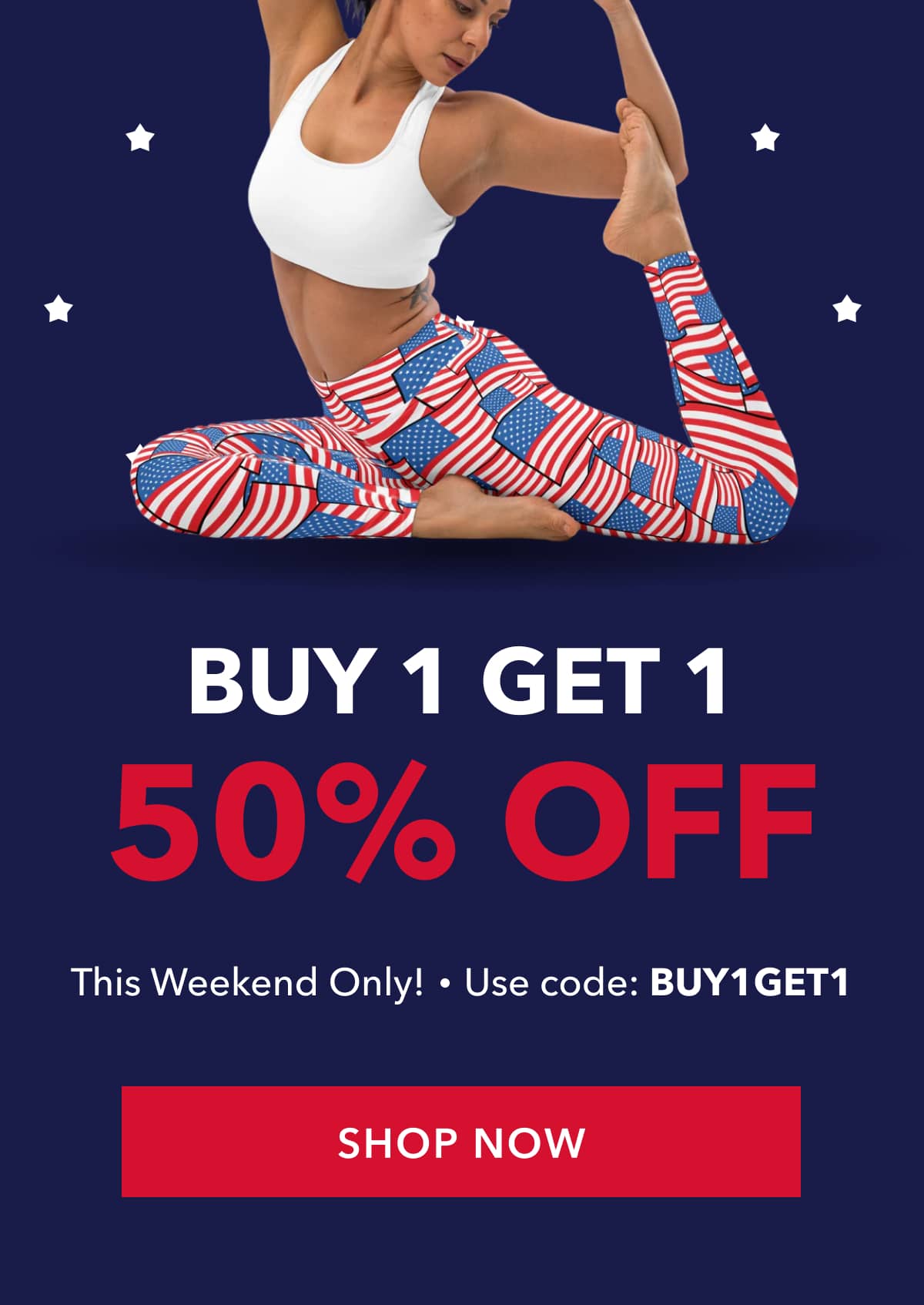 Just This Weekend !  Use code: BUY1GET1