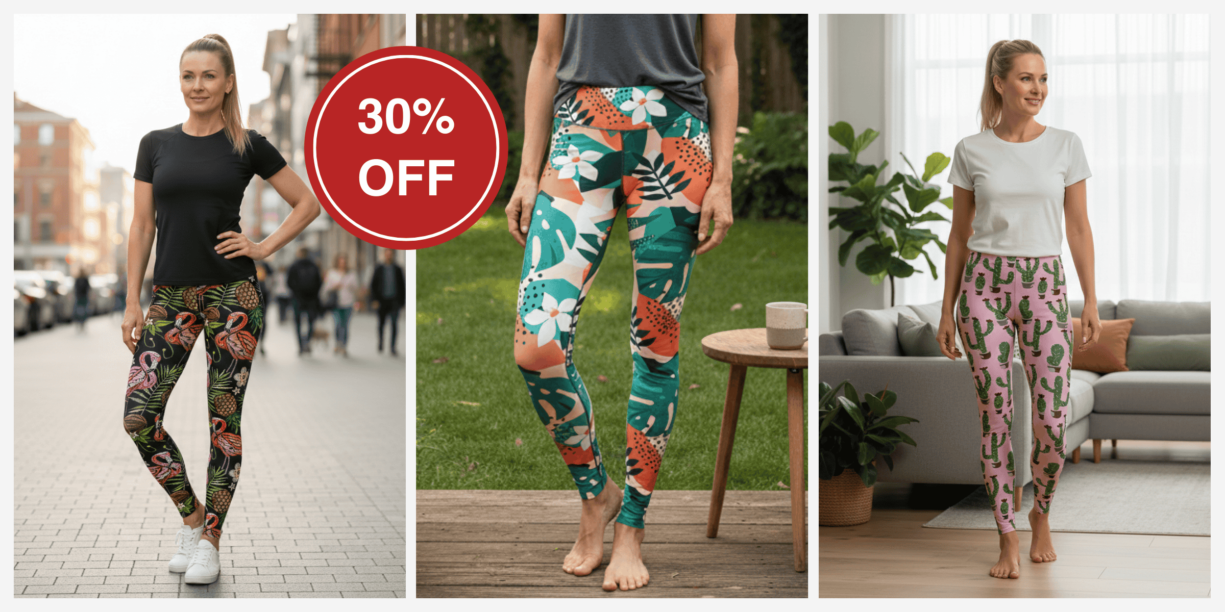 Tropical leggings collection - High-rise