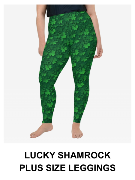 Lucky Shamrock Plus Size Leggings