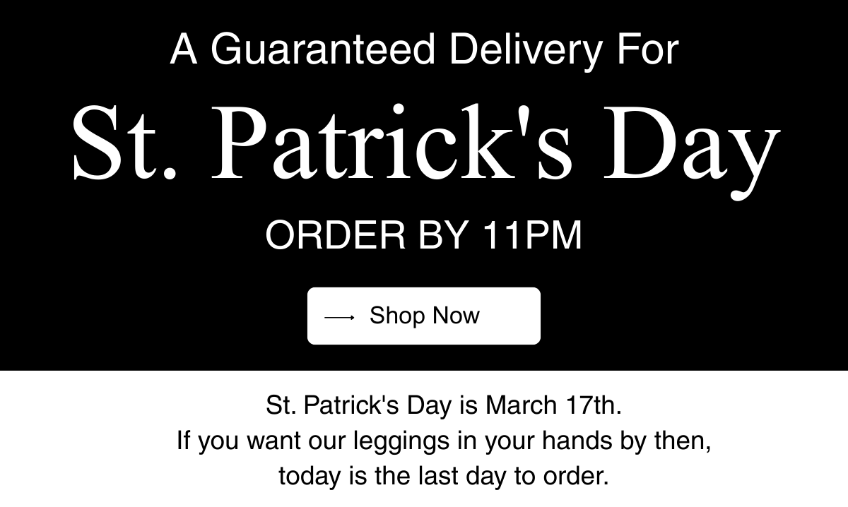 an image of a st patrick's day sale advert