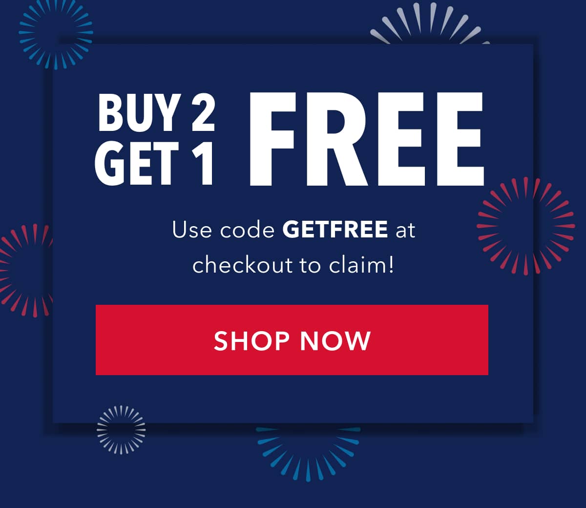 Buy 2 Get 1 FREE  Use code GETFREE at checkout to claim!
