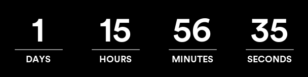 Countdown Timer 1 Day 15 Hours