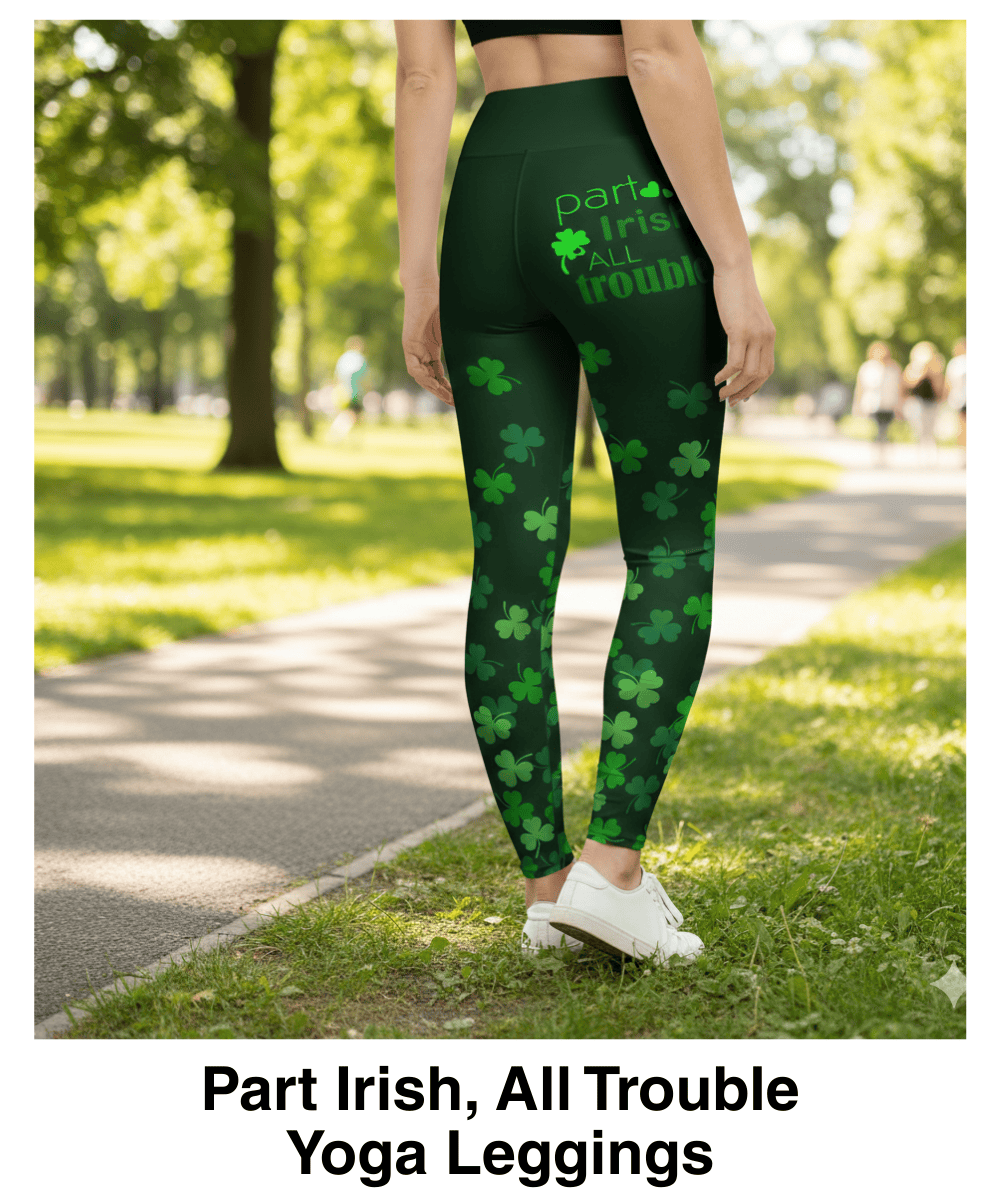 Part Irish, All Trouble Yoga Leggings