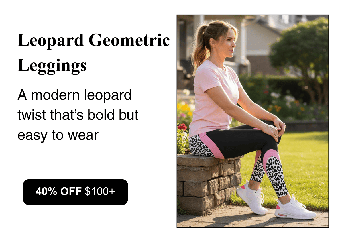 Leopard Geometric Leggings