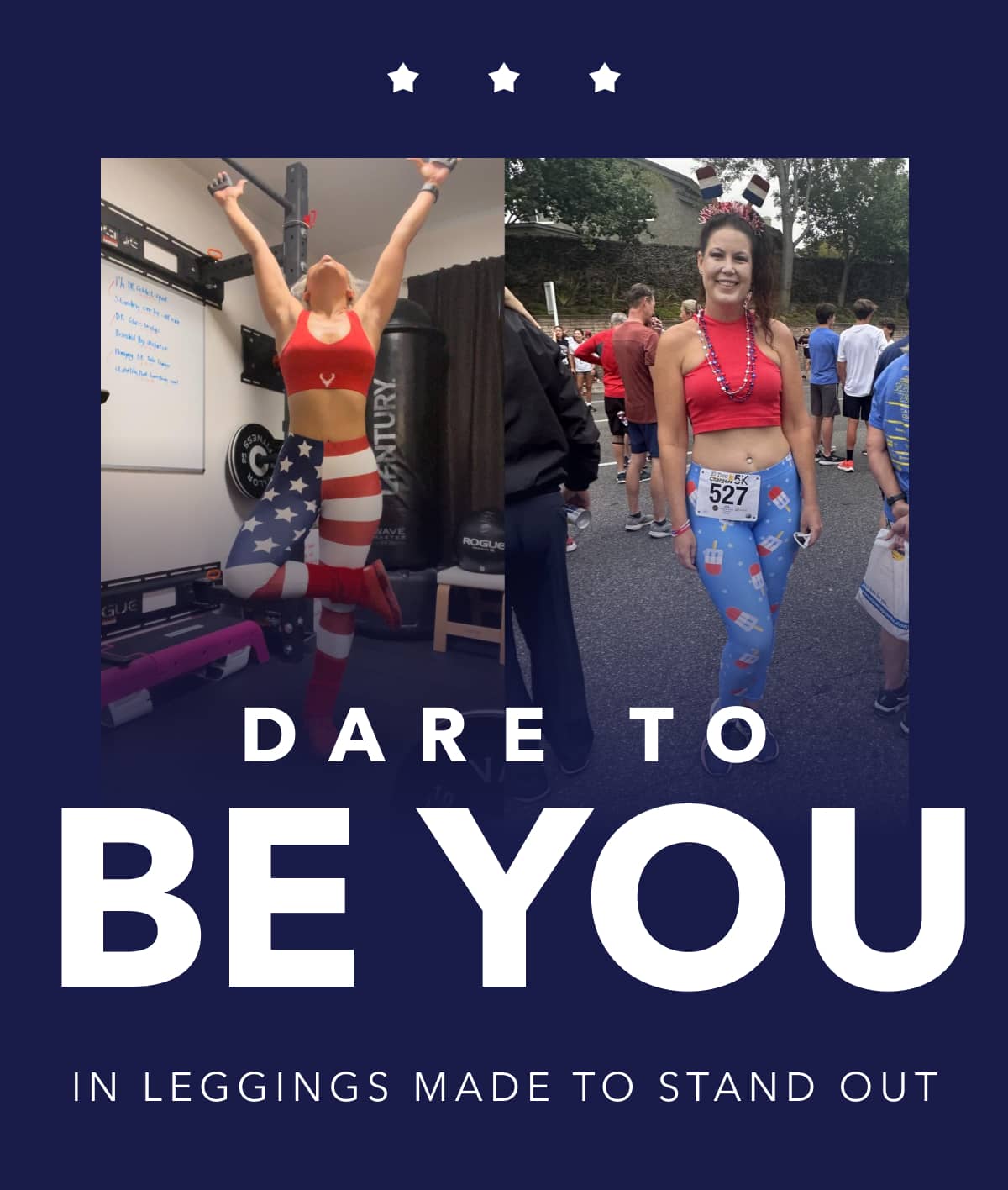 Dare to Be You In Leggings Made to Stand