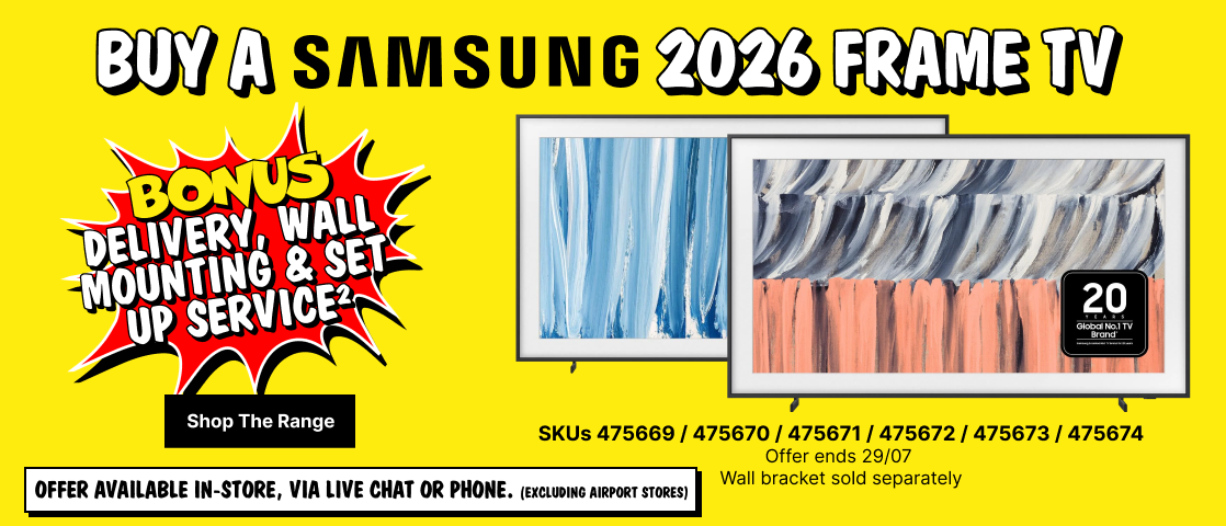 TV Takeover - Samsung Frame TV Offer