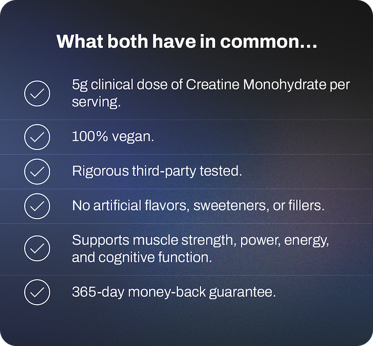 What both have in common…