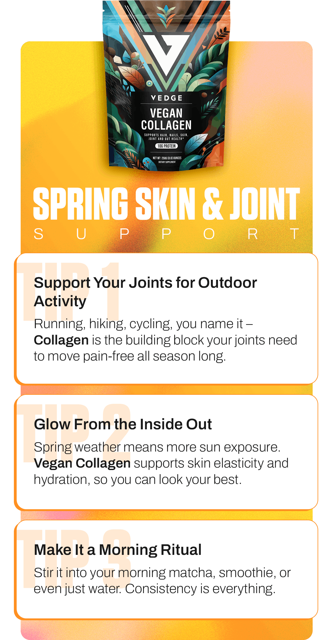 VEGAN COLLAGEN: SPRING SKIN & JOINT SUPPORT
