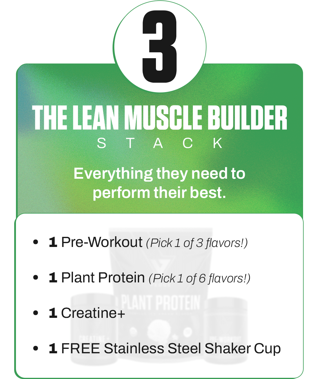 THE LEAN MUSCLE BUILDER STACK