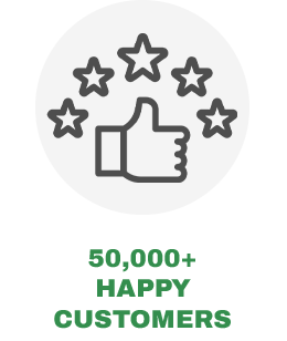 50,000+ HAPPY CUSTOMERS