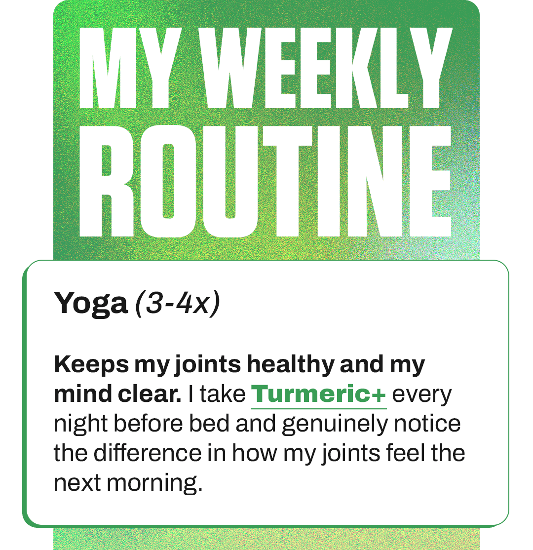MY WEEKLY ROUTINE: Yoga (3-4x)