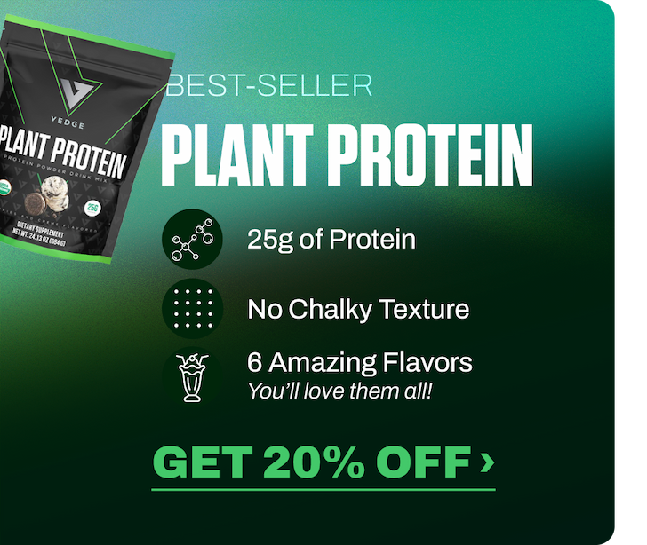 PLANT PROTEIN:  GET 20% OFF ›