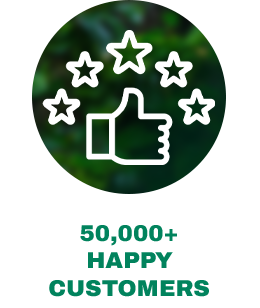 50,000+ HAPPY CUSTOMERS