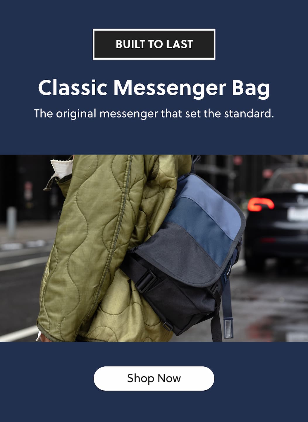 BUILT TO LAST Classic Messenger Bag