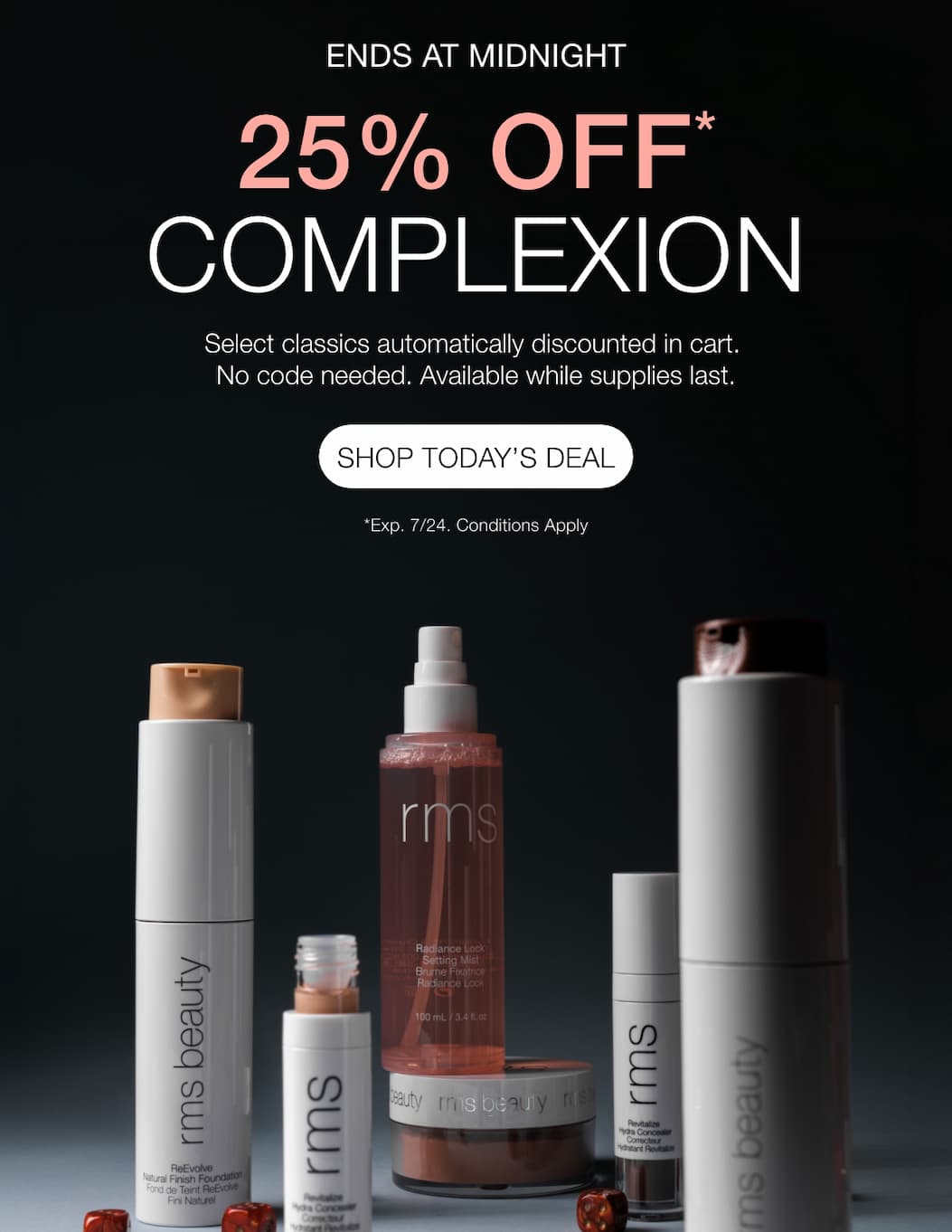 Today Only: 25% Off Complexion