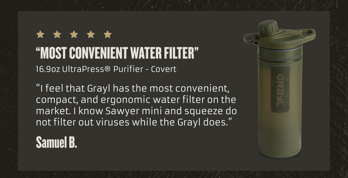 Most convenient water filter