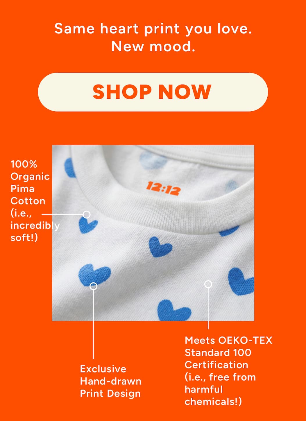 Same heart print you love. New mood.