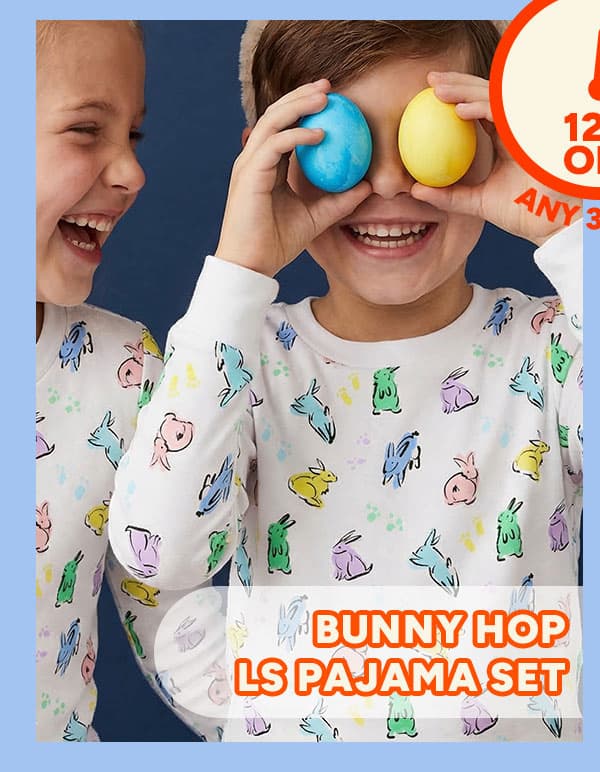 Bunny Hop LS Pajama Set
