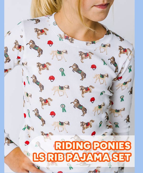 Riding Ponies LS Pajama Set