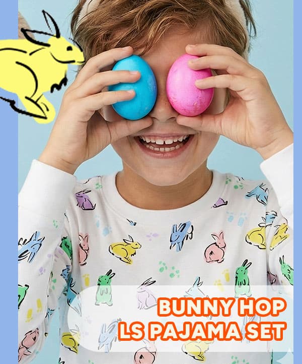 Bunny Hop LS Pajama Set