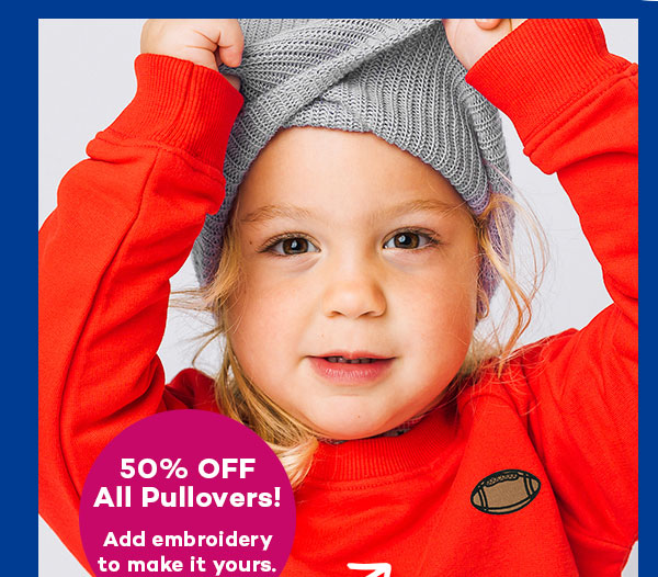 50% Off All Pullovers 