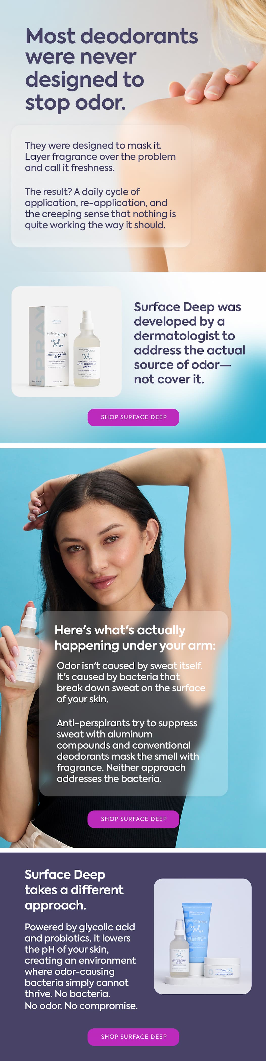 Your deodorant isn't doing what you think it is.