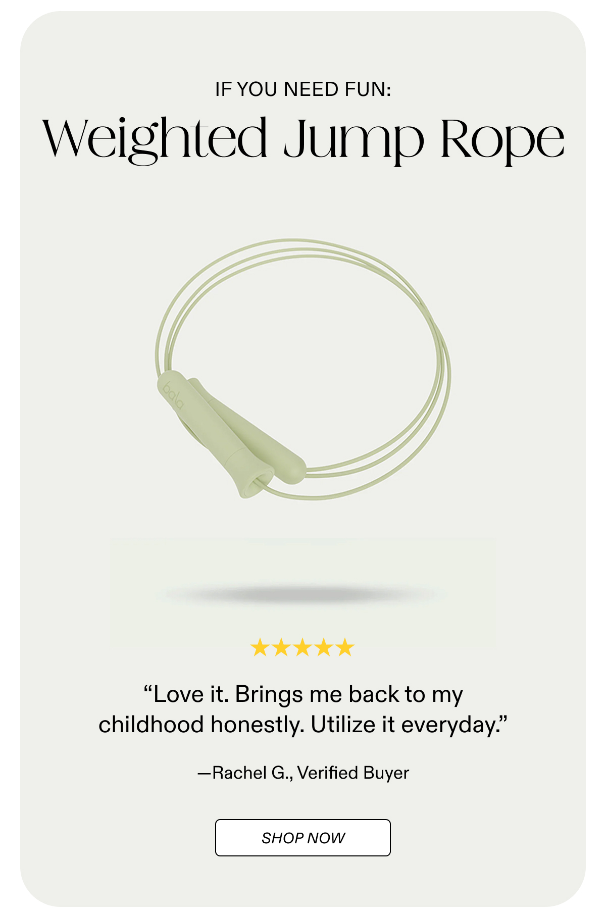 Shop Weighted Jump Rope - If You Need Fun