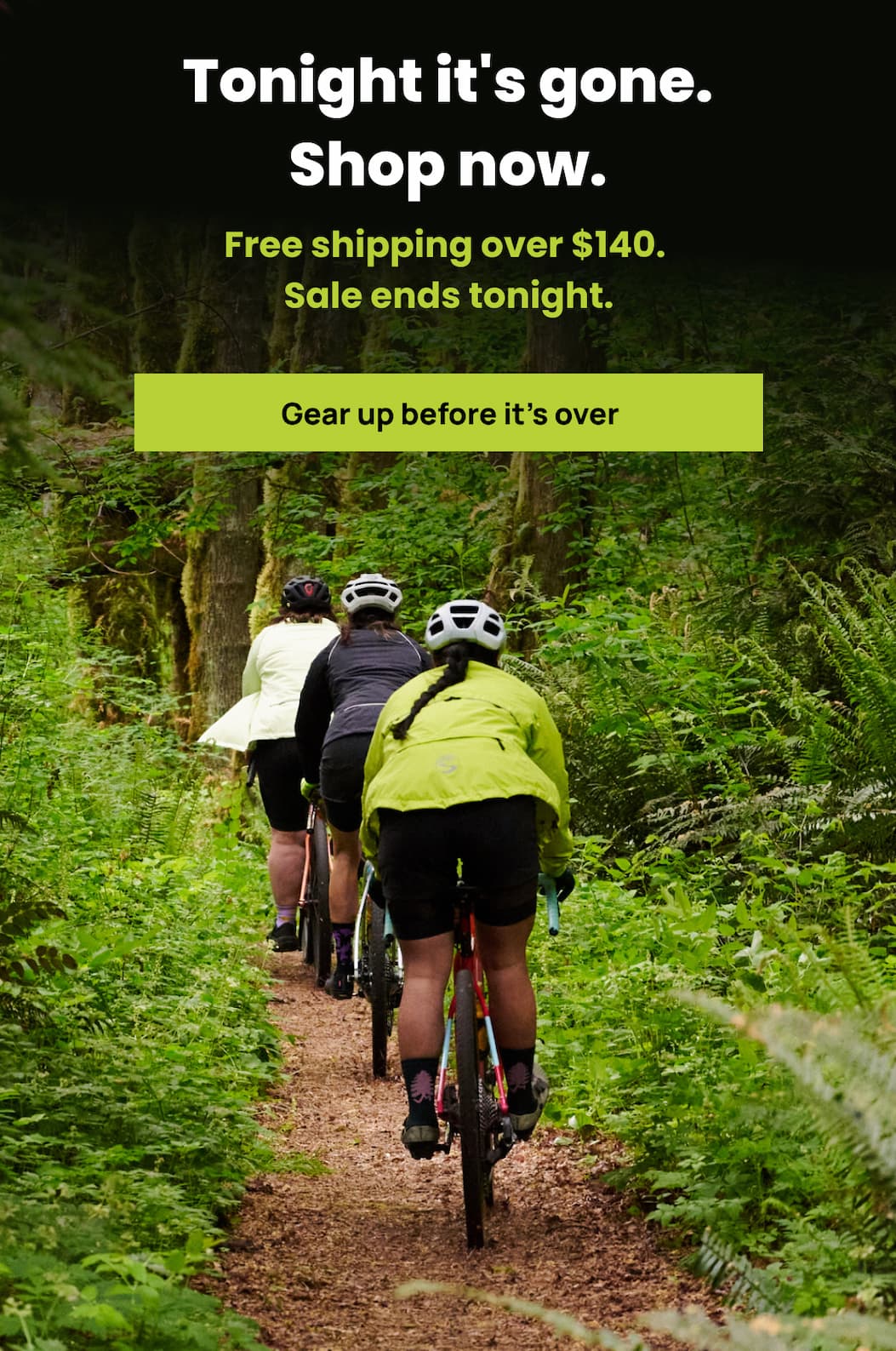 Tonight it's gone. Shop now.
