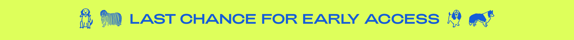 last chance for early access
