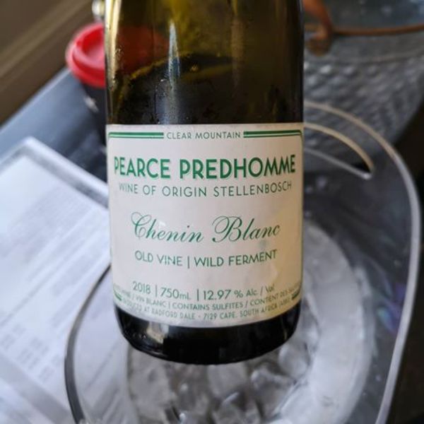 Bottle of Chenin Blanc Old Vine Wild Ferment Stellenbosch by Pearce Predhomme 2020