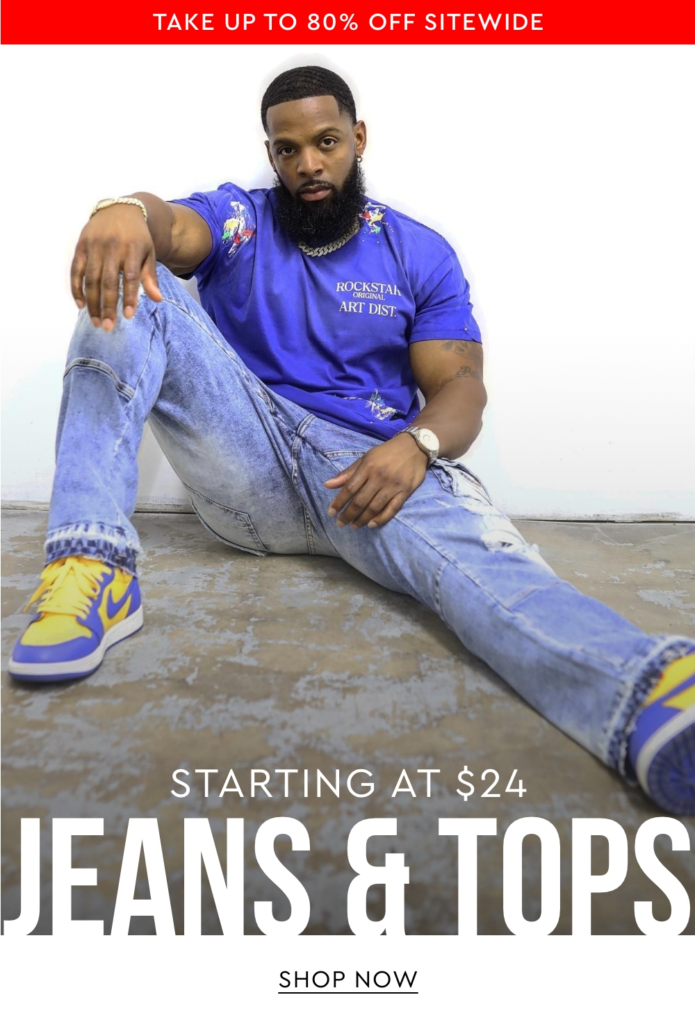 Up to 80% Off Jeans & Tops