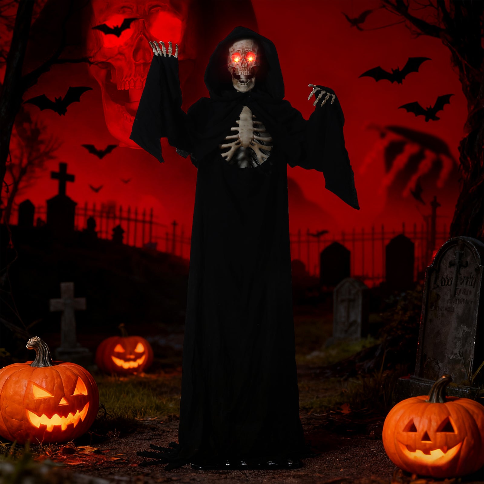 Halloween pumpkin witch wand accessorie