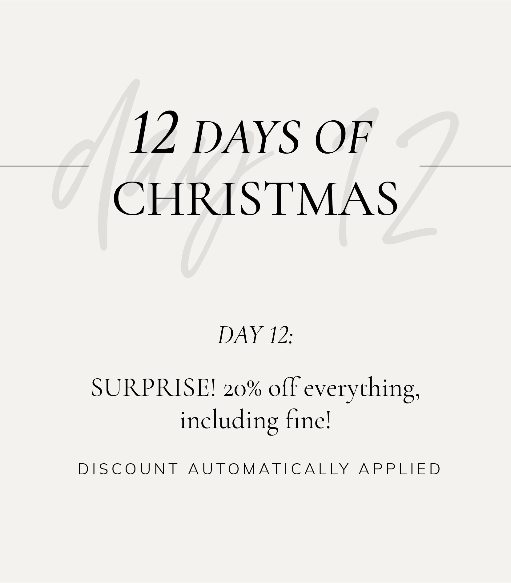 20% OFF EVERYTHING